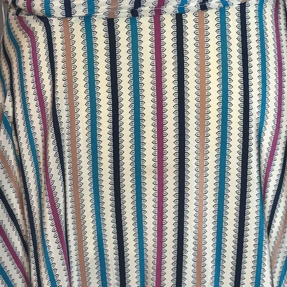 ANTHROPOLOGIE GIRLS FROM SAVOY GULL WING STRIPED SLEEVELESS SILK DRESS - Picture 11 of 15